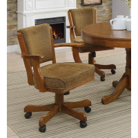 Coaster Furniture 100952 Mitchell Upholstered Game Chair Olive-brown and Amber
